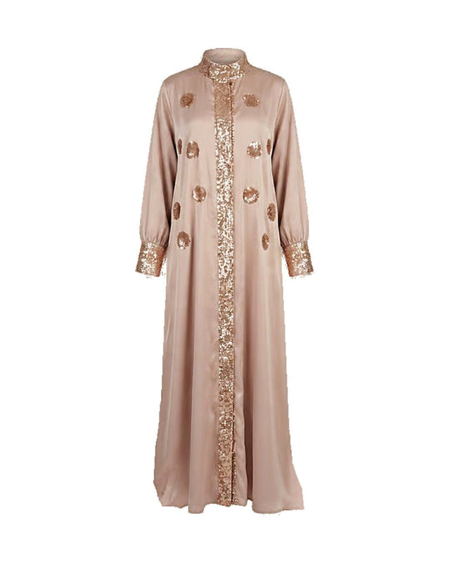 Sequin Satin Jalabiya - Jalabiya - Mizyana