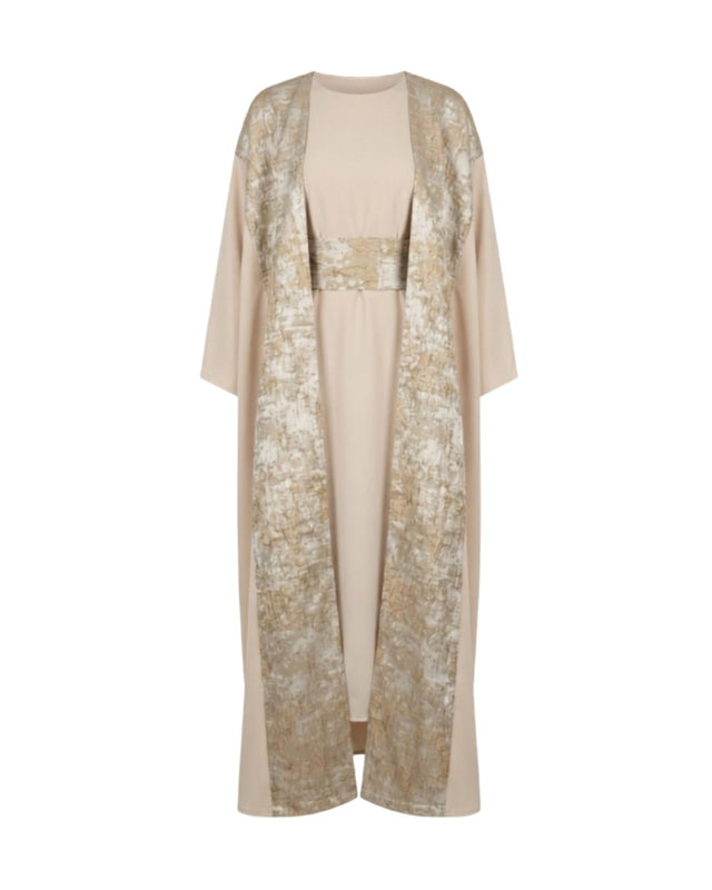 Serenity Brocade Abaya Set - Abaya - Mizyana
