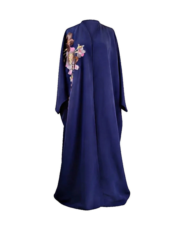 Side Embroidered Bisht Abaya - Abaya - Mizyana