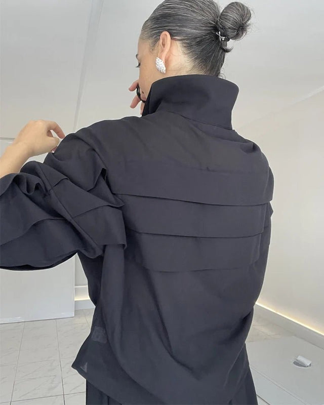 SIGO COTTON BLACK SHIRT-Shirt - Mizyana
