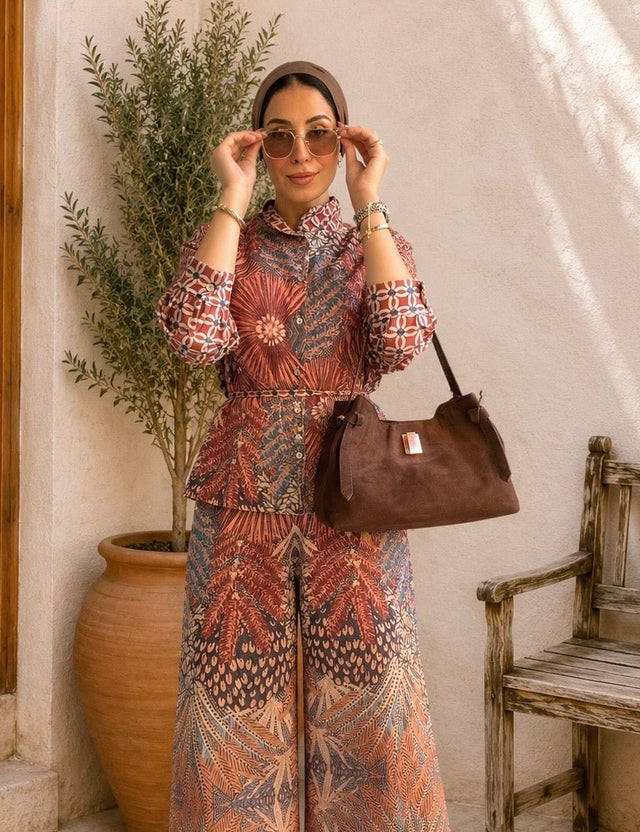 Soléa Mosaic linen blouse - Blouse - Mizyana
