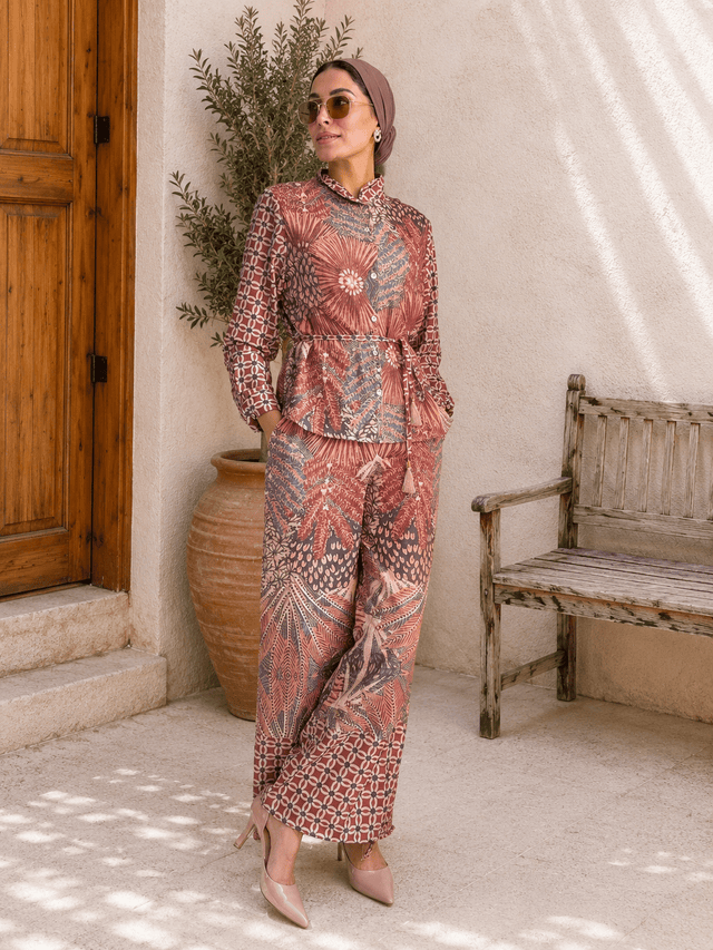 Soléa Mosaic linen blouse - Blouse - Mizyana