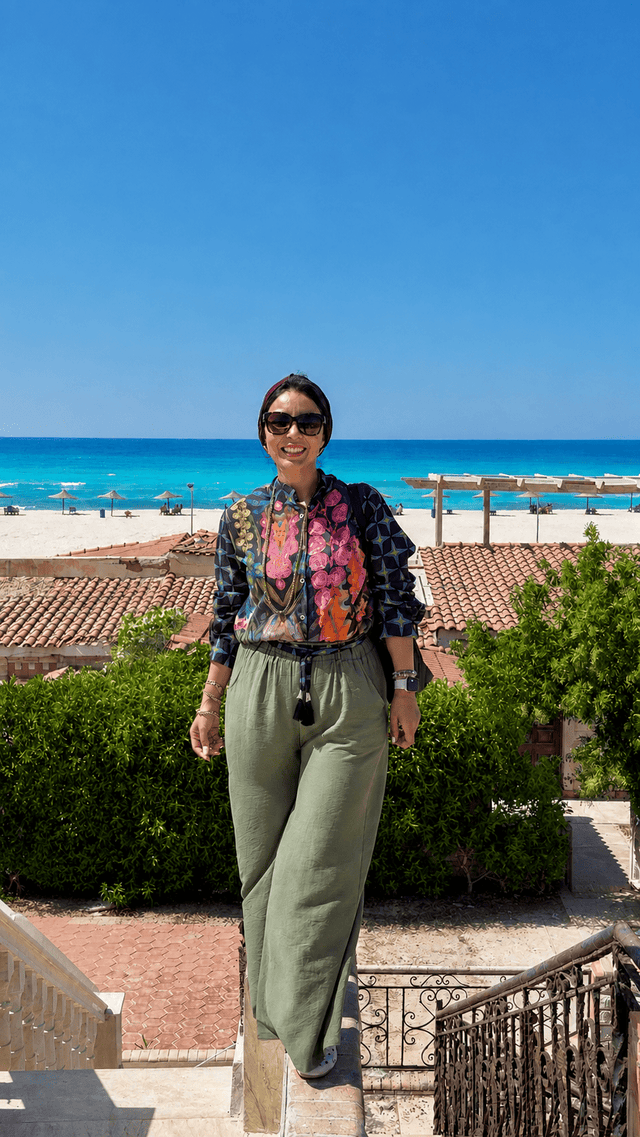 Soléa tropical linen blouse - Blouse - Mizyana