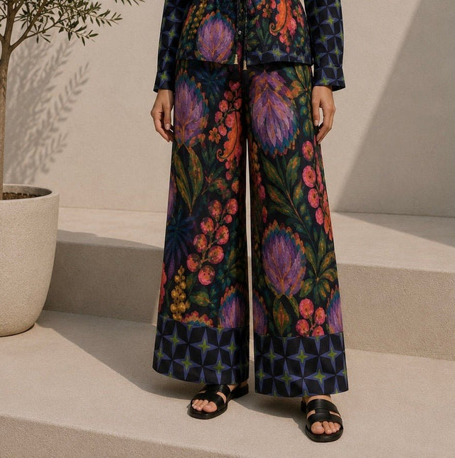 Soléa tropical linen pants - Trousers - Mizyana