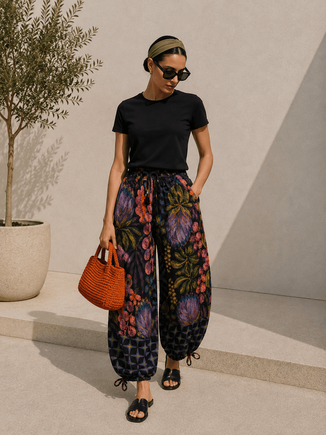 Soléa tropical linen pants - Trousers - Mizyana
