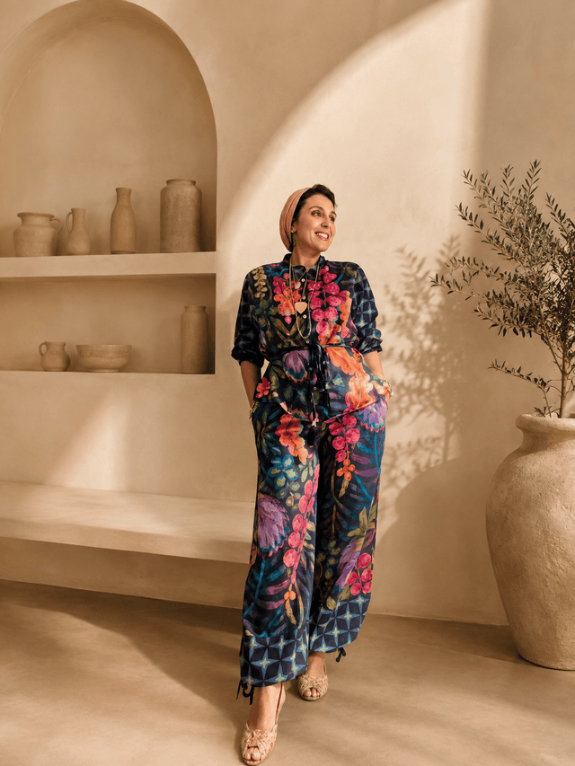 Soléa tropical linen pants - Trousers - Mizyana