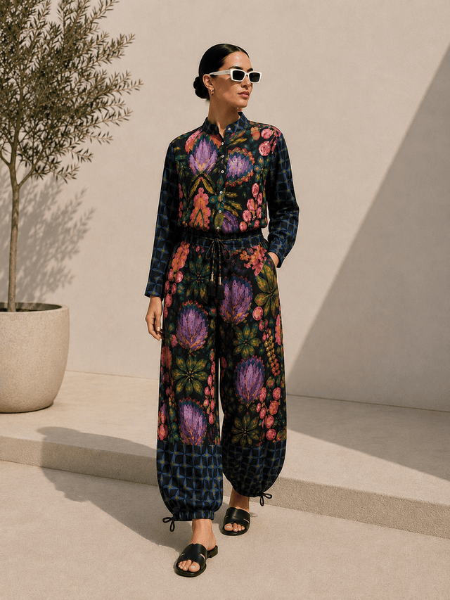 Soléa tropical linen pants - Trousers - Mizyana