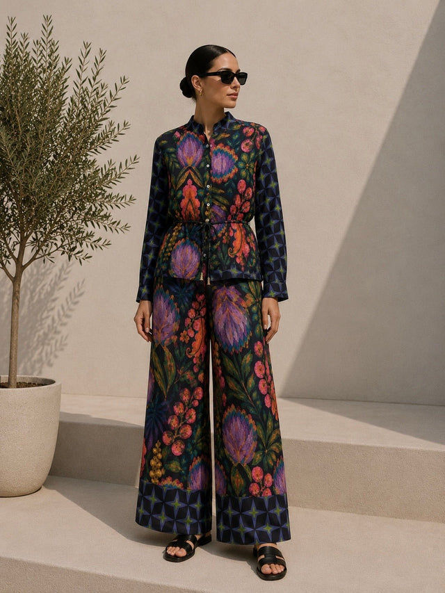 Soléa tropical linen pants - Trousers - Mizyana