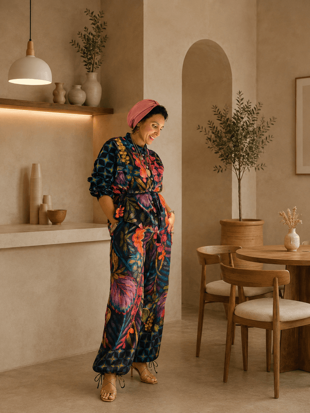 Soléa tropical linen pants - Trousers - Mizyana
