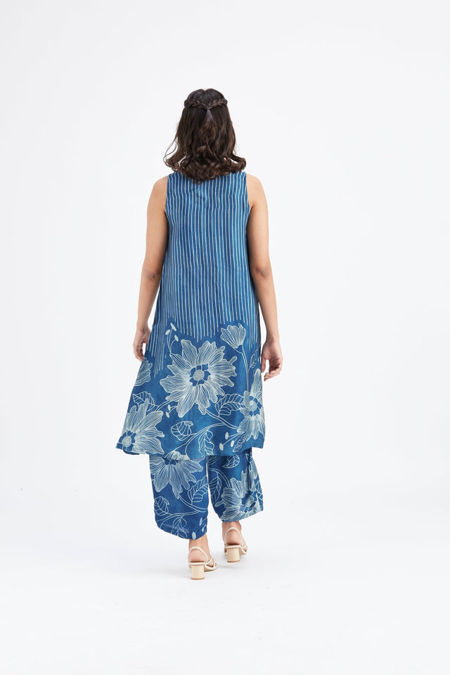 Sora Indigo kurta set - Two-Piece Set - Mizyana
