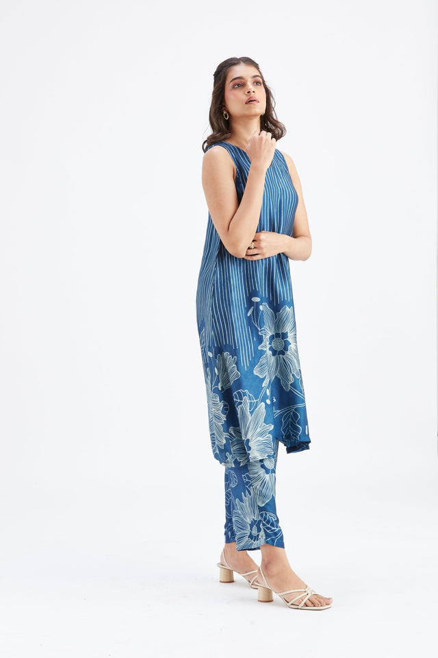 Sora Indigo kurta set - Two-Piece Set - Mizyana