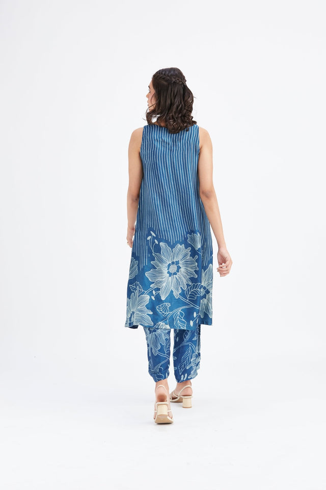 Sora Indigo kurta set - Two-Piece Set - Mizyana