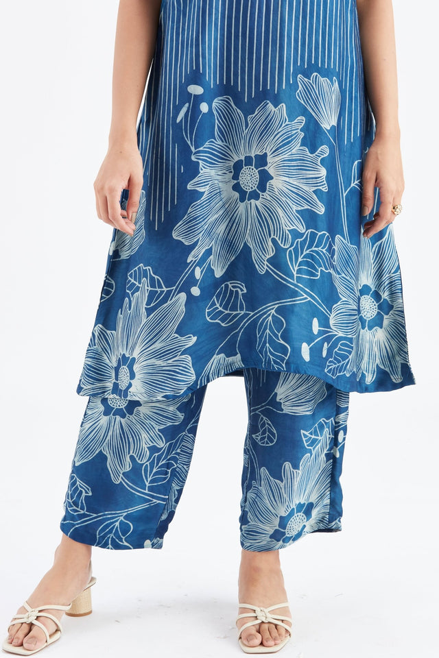 Sora Indigo kurta set - Two-Piece Set - Mizyana