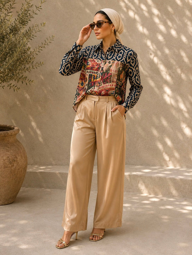 Sultana Satin Blouse - Blouse - Mizyana