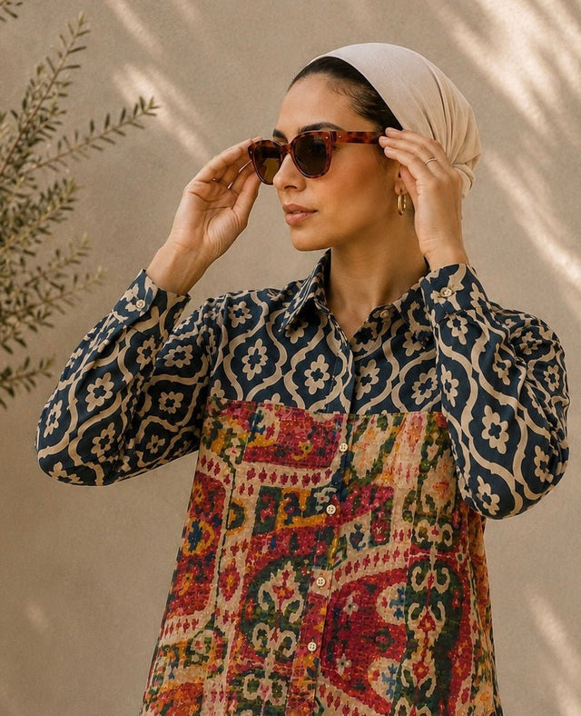 Sultana Satin Blouse - Blouse - Mizyana