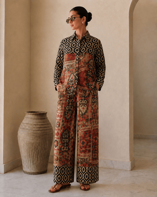 Sultana Satin Pants - Trousers - Mizyana