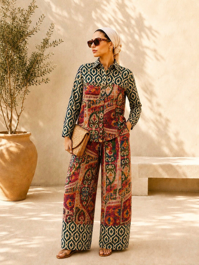 Sultana Satin Pants - Trousers - Mizyana