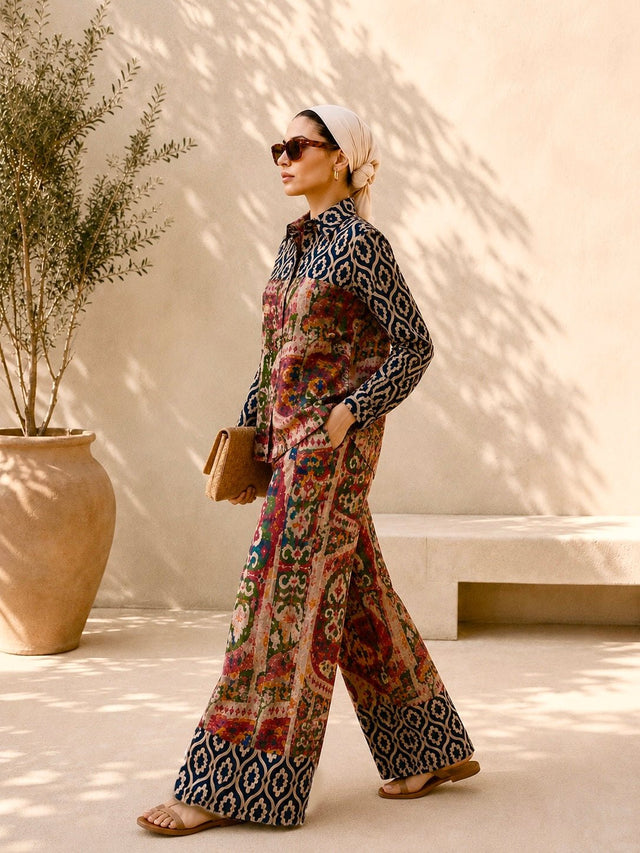 Sultana Satin Pants - Trousers - Mizyana