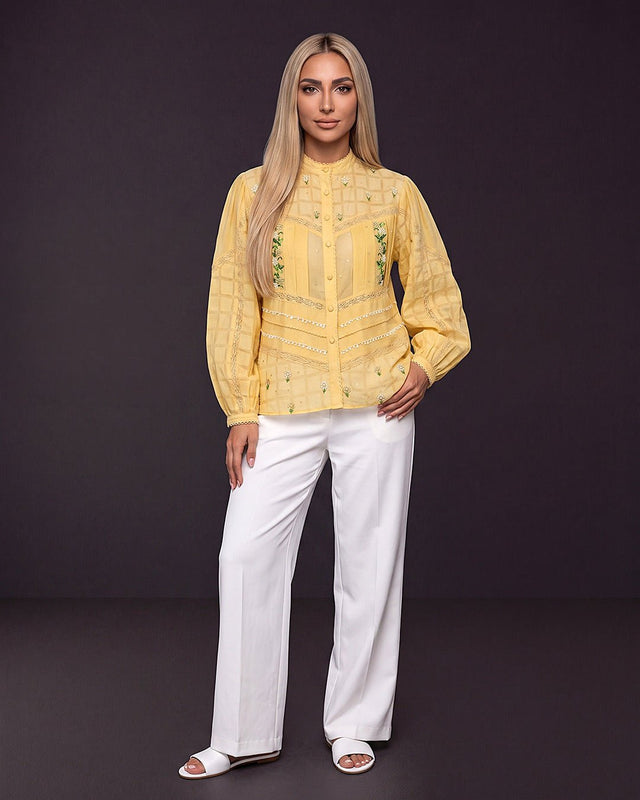 Sunray Checked Cotton Shirt - Shirt - Mizyana