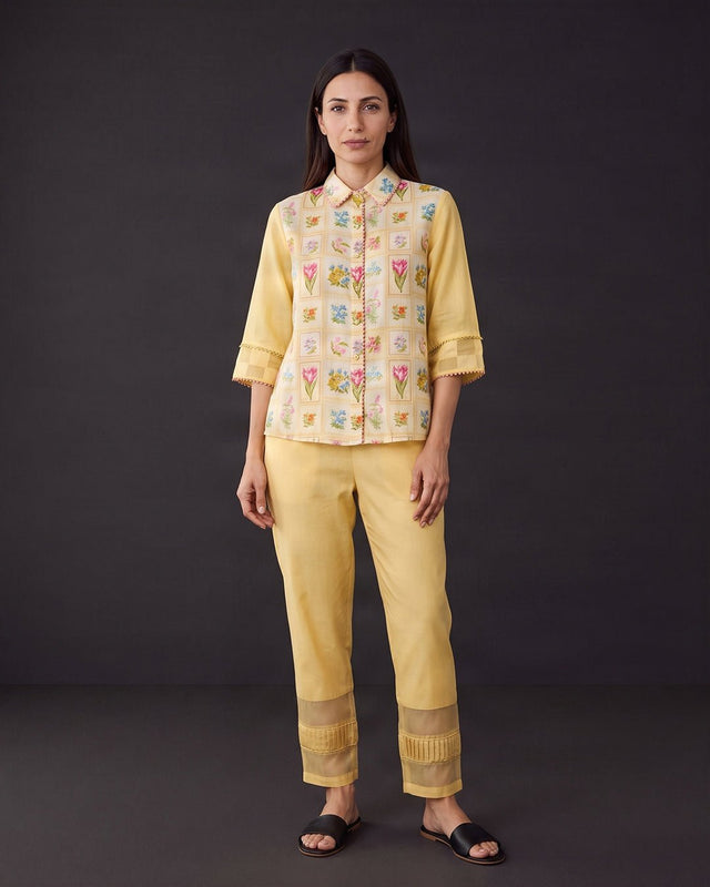 Sunray Cuffed Cotton Pant - Trousers - Mizyana