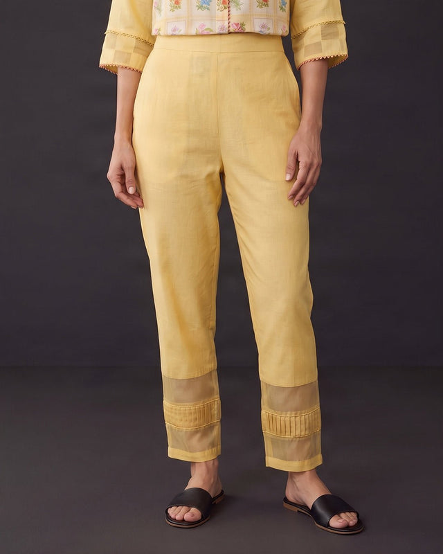 Sunray Cuffed Cotton Pant - Trousers - Mizyana