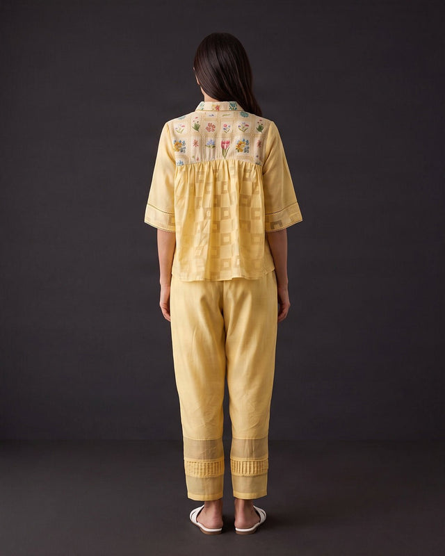 Sunray Cuffed Cotton Pant - Trousers - Mizyana