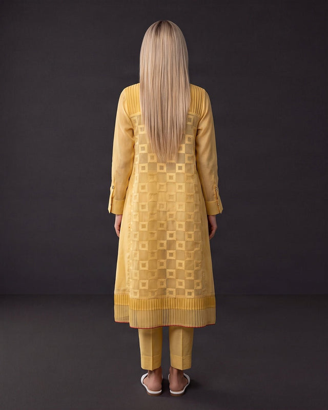 Sunray Floral Beaded Cotton Kurta - Tunic - Mizyana