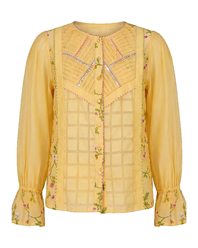 Sunray Pintuck Cotton Shirt - Shirt - Mizyana