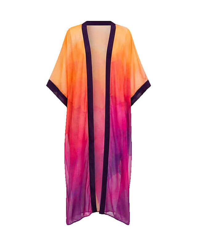 Sunset Mauve Kimono - Swimwear Kimono - Mizyana