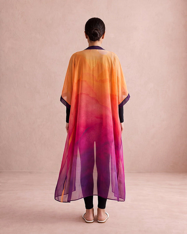 Sunset Mauve Kimono - Swimwear Kimono - Mizyana
