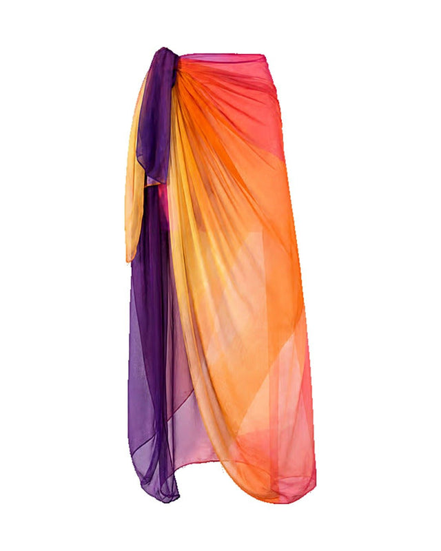 Sunset Mauve Waist Wrap - Swim Cover-Up - Mizyana