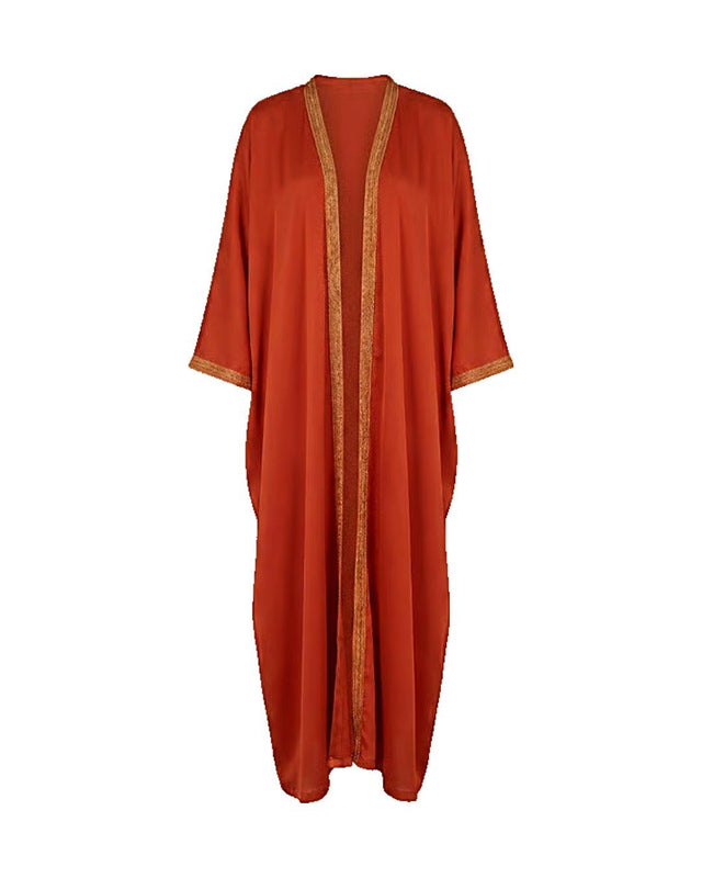 Sunset Moroccan Trim Abaya - Abaya - Mizyana