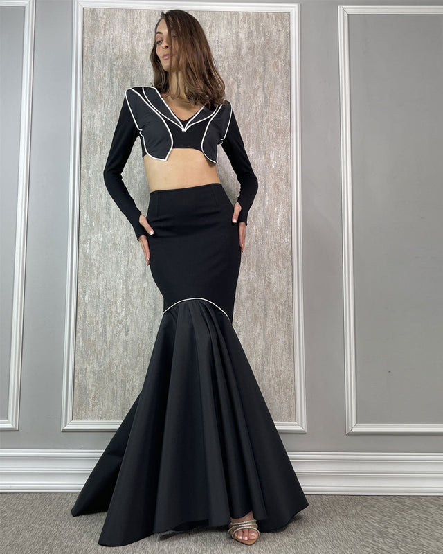 SURO STRECHY SKIRT - Skirt - Mizyana