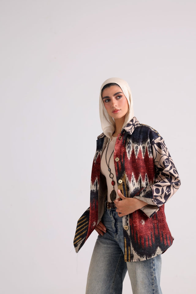 The Tapestry Jacket - Navy blue - Jacket - Mizyana