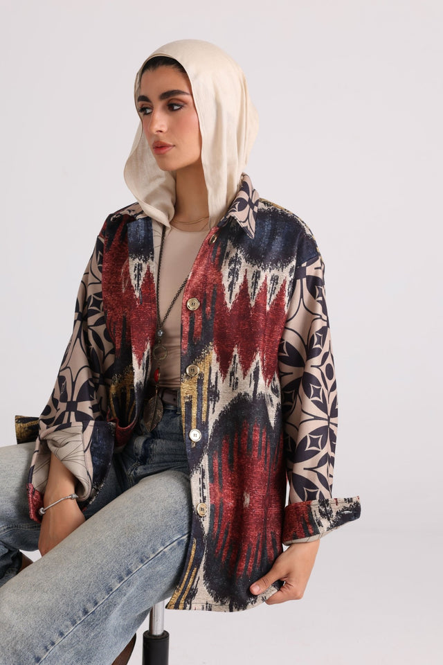 The Tapestry Jacket - Navy blue - Jacket - Mizyana