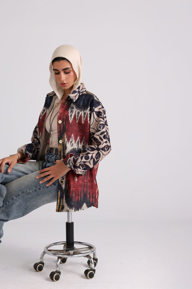 The Tapestry Jacket - Navy blue - Jacket - Mizyana