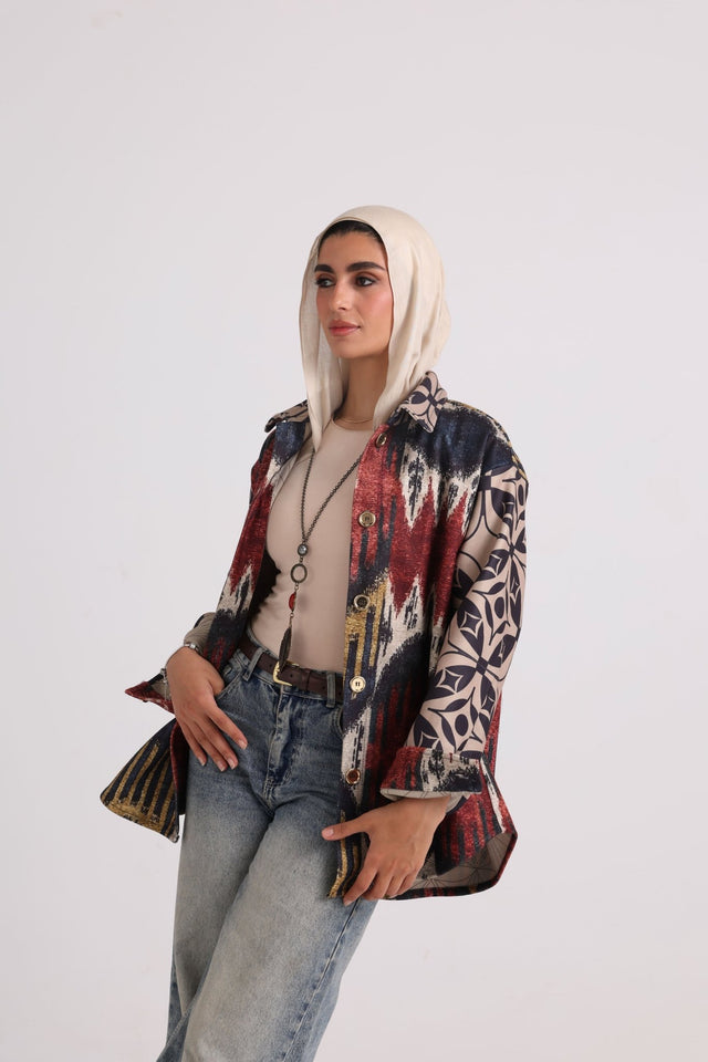 The Tapestry Jacket - Navy blue - Jacket - Mizyana