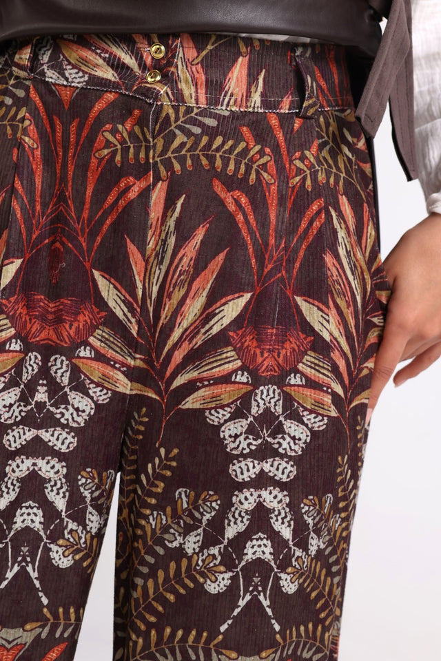 Velvet Vel-lux-Pants "Brown" - Trousers - Mizyana