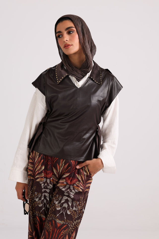 Velvet Vel-lux-Pants "Brown" - Trousers - Mizyana