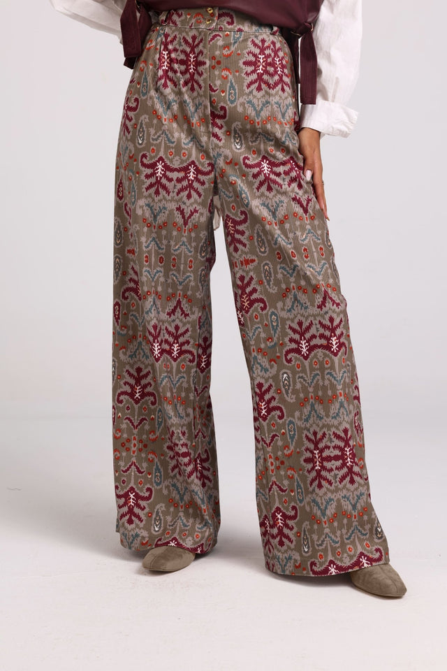Velvet Vel-lux-Pants "Cafe" - Trousers - Mizyana