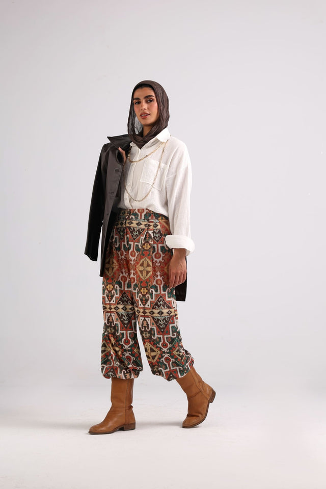 Velvet Vel-lux-Pants "Camel" - Trousers - Mizyana