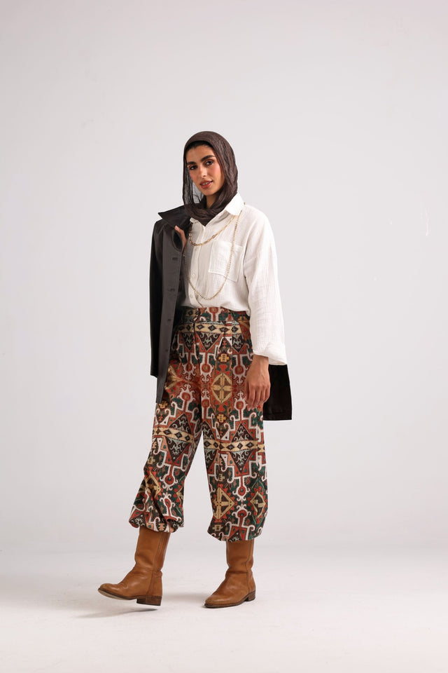 Velvet Vel-lux-Pants "Camel" - Trousers - Mizyana