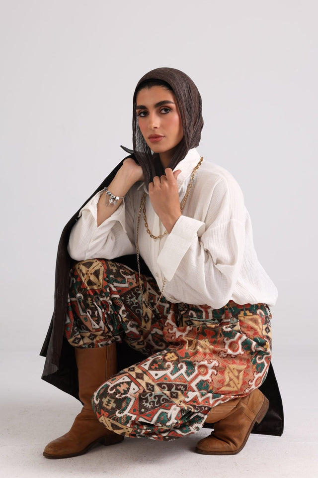 Velvet Vel-lux-Pants "Camel" - Trousers - Mizyana