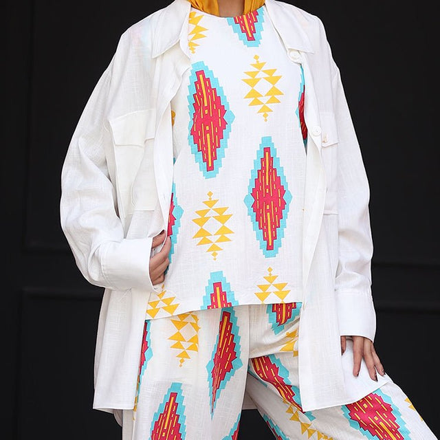 White Linen Shirt - Shirt - Mizyana
