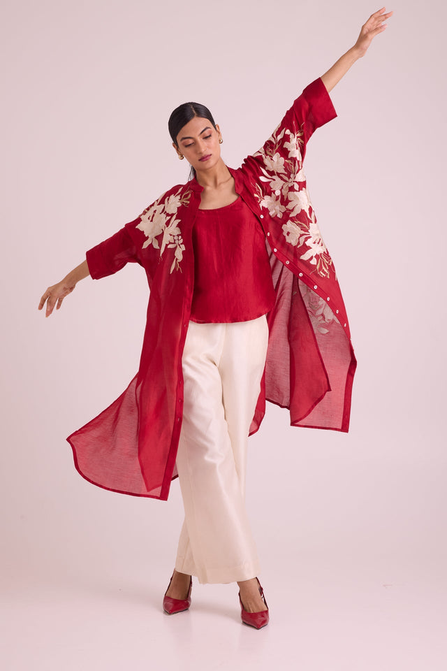 Yercad - Easy Shirt Tunic + Pants - Two-Piece Set - Mizyana