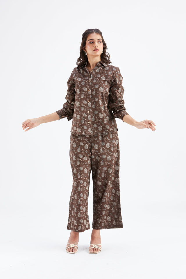 Yuna Brown co-ord set - Co-ord Set - Mizyana