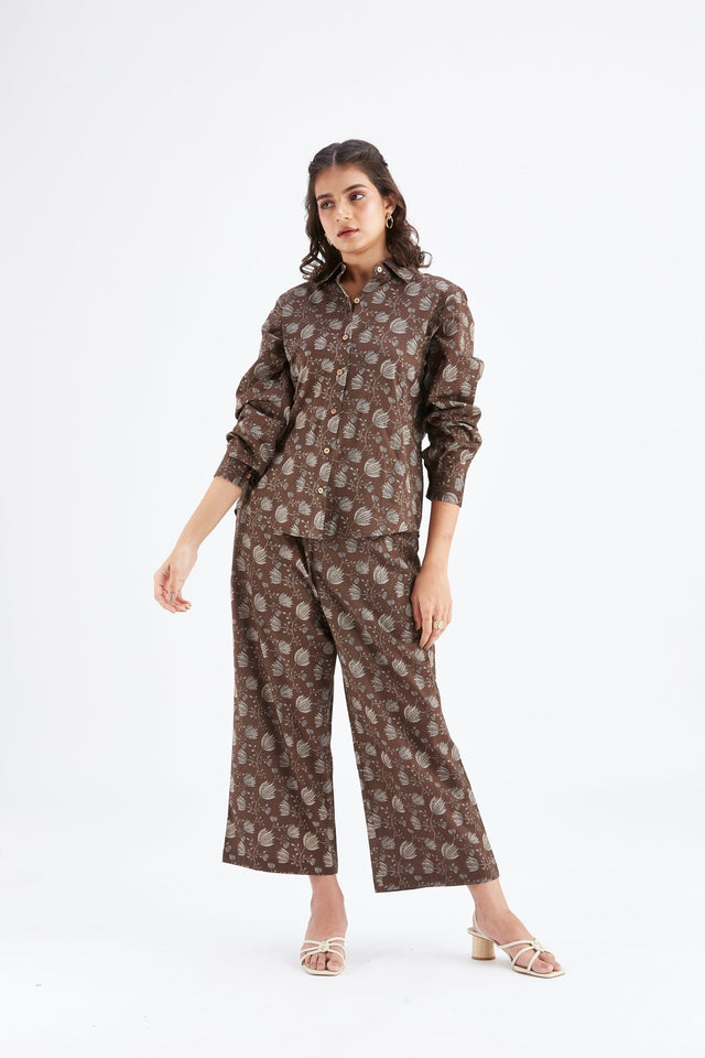 Yuna Brown co-ord set - Co-ord Set - Mizyana