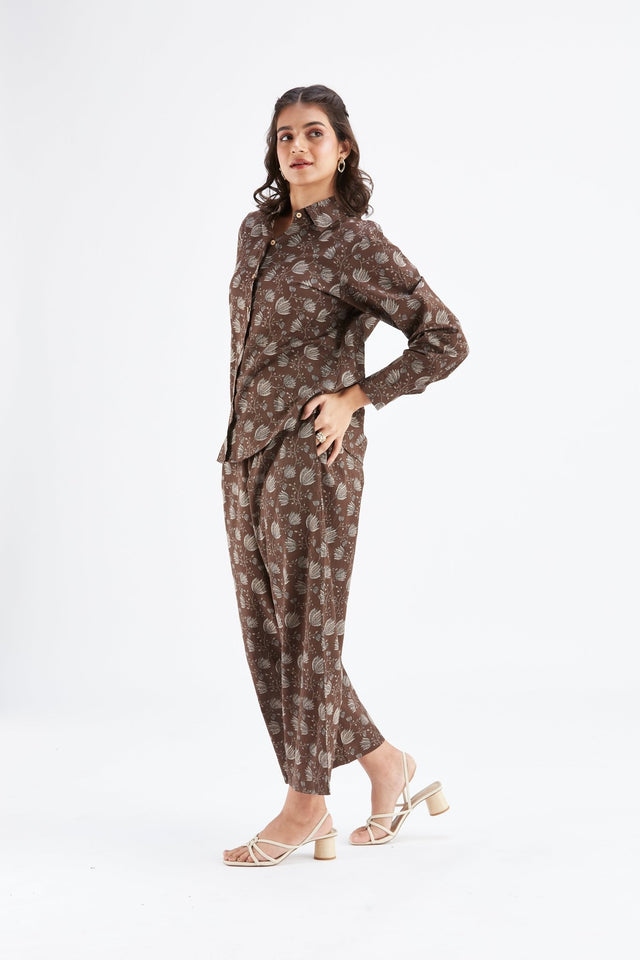 Yuna Brown co-ord set - Co-ord Set - Mizyana