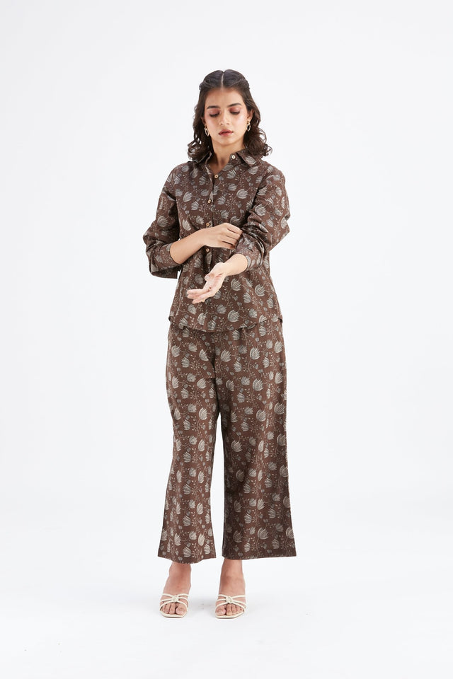 Yuna Brown co-ord set - Co-ord Set - Mizyana
