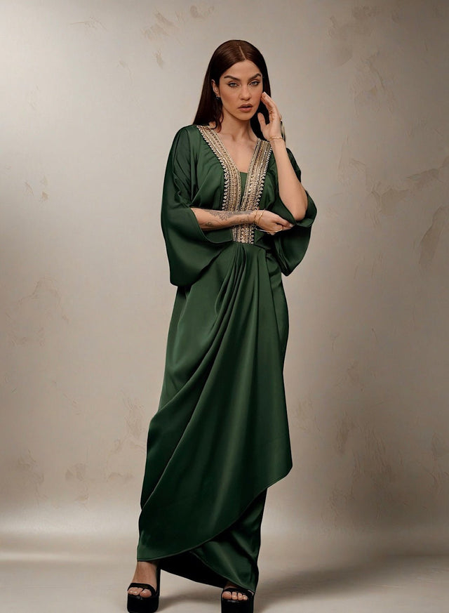 Zarafah (green) - Kaftan - Mizyana